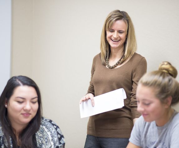 Professor Naumann in Class